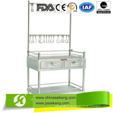 Proceso de soldadura avanzado Trolley de tratamiento de infusión de acero inoxidable